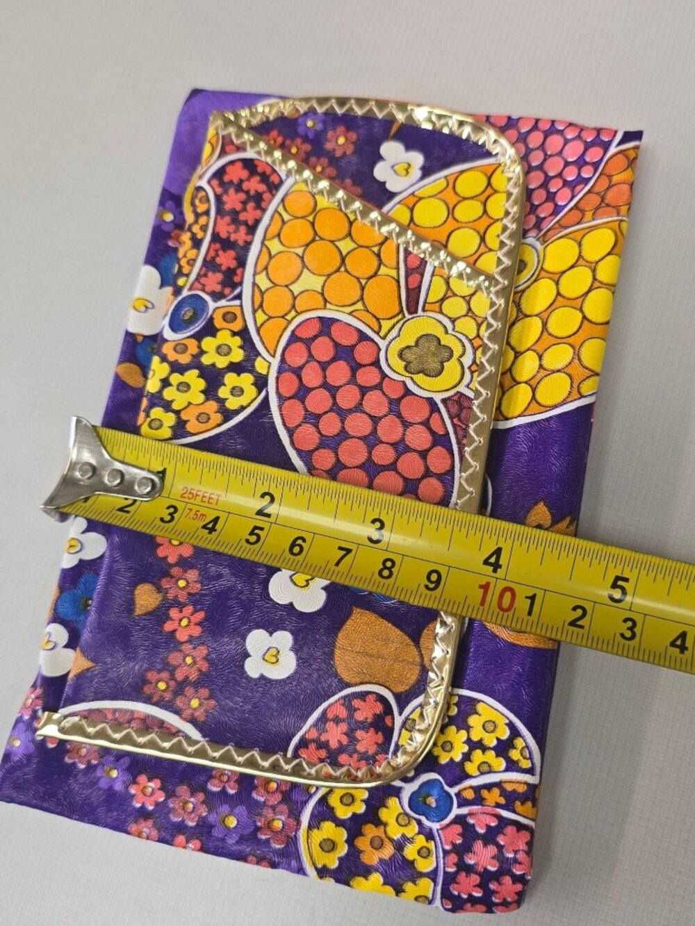 VTG 1960s Retro Hippie Make Up Bag & Sunglass Case Bright Floral Duray New York - Picture 11 of 11